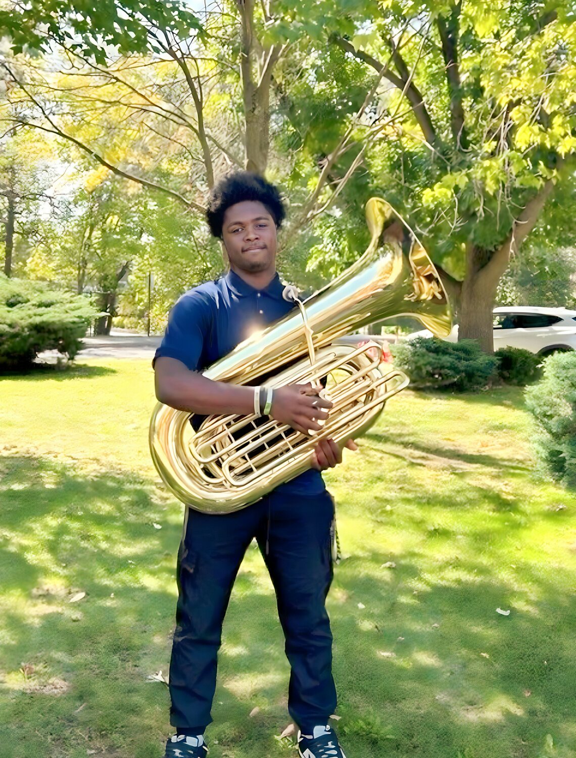 Ryan Clark, a tuba player in the Baldwin High School’s Wind Symphony, received the highest honor at the New York State School Music Association, which is more widely known as NYSSMA.