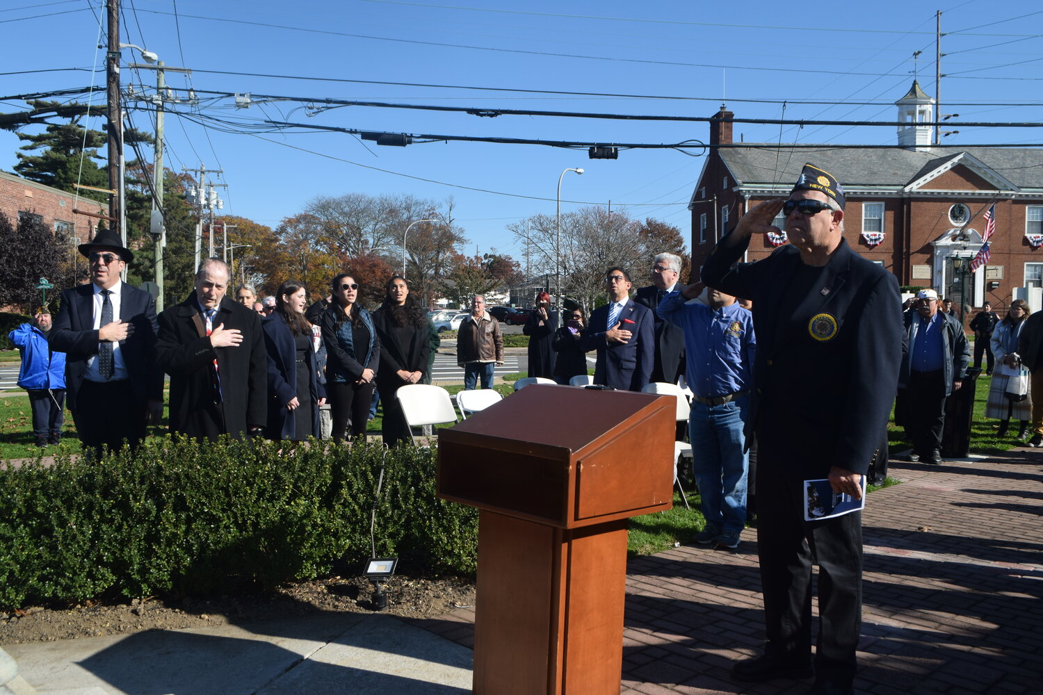Veterans Day was commemorated in Andrew J. Parise Cedarhurst Park on Nov. 11.