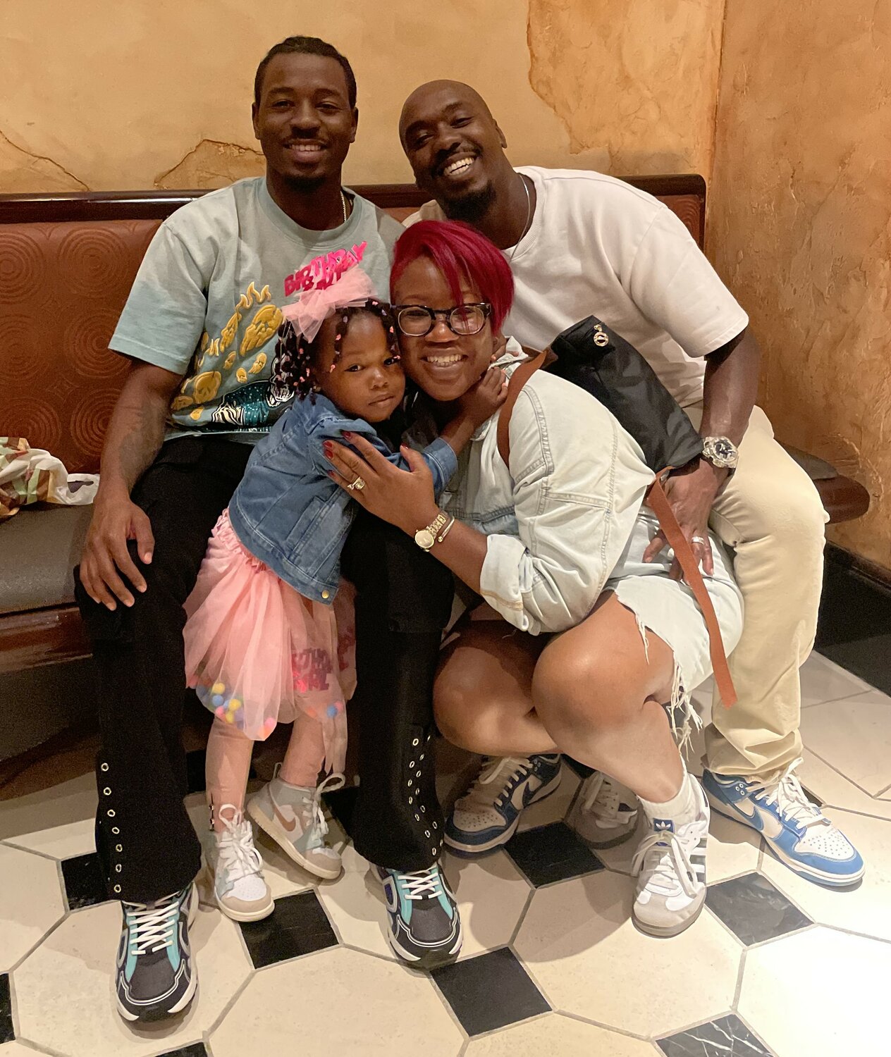 Frankel Mathurin, 41, was inspired to start Frankie’s Elite Transport, his towing firm, by his family: wife Shaquanna James, daughter Callie Grace, and son Frankel Jr.