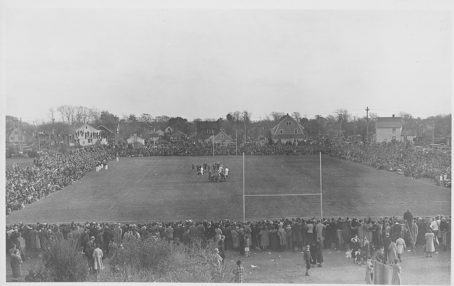 Baldwin goes up against Freeport in 1936 with about 10,000 people in attendance.