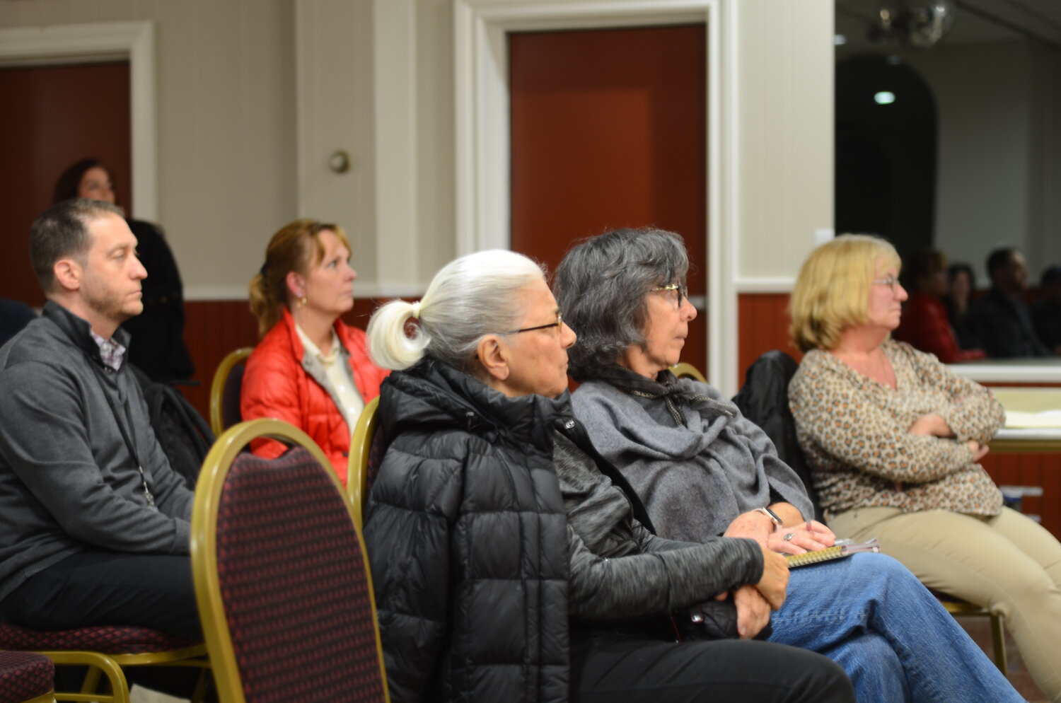 South Shore residents who are Liberty Utilities customers gathered in Valley Stream to voice questions and concerns about a proposed 34 percent rate hike.