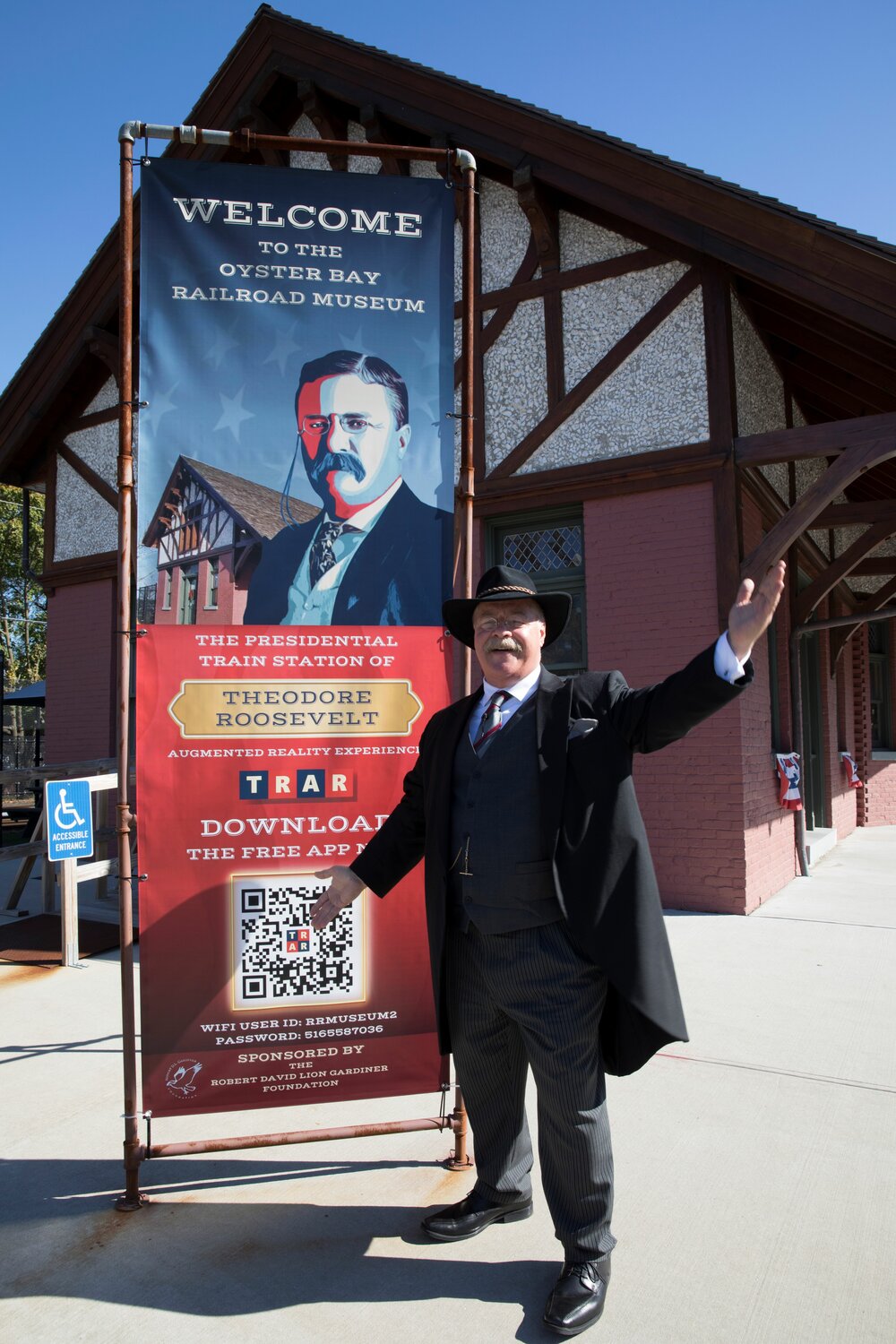Visitors to the Oyster Bay Railroad Museum will get the chance to learn about Theodore Roosevelt’s life in Oyster Bay from the president himself.