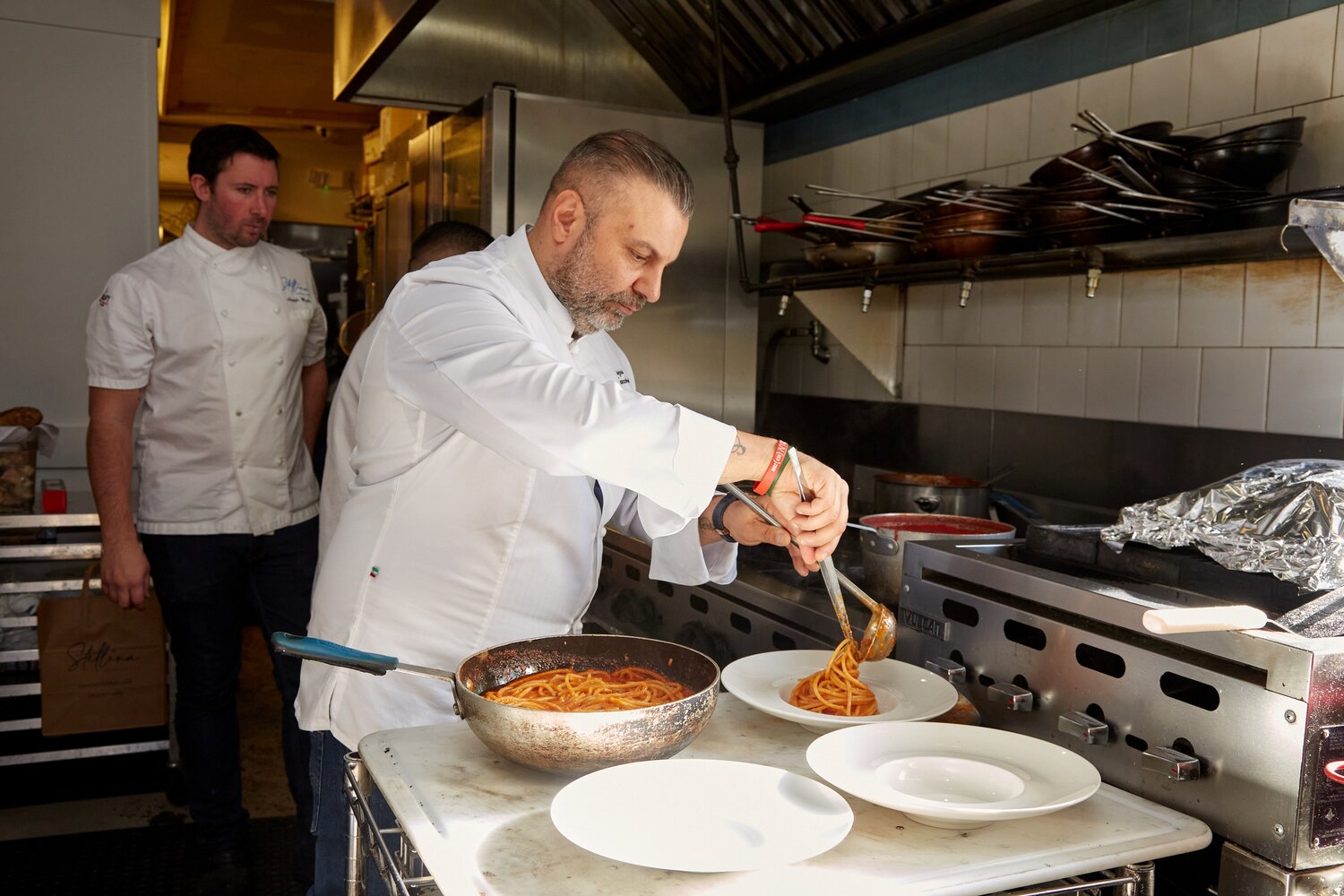 Fabrizio Facchini, head chef and co-owner of Stellina Ristorante, prepared over a dozen dishes to celebrate the end of Italian Cuisine Week.