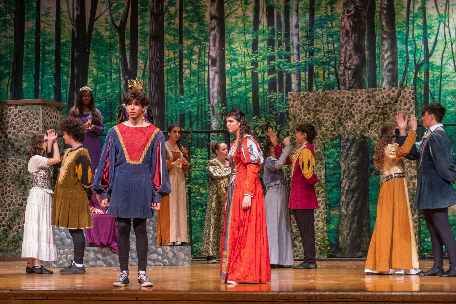 Oceanside students gave a spirited performance of Shakespeare.