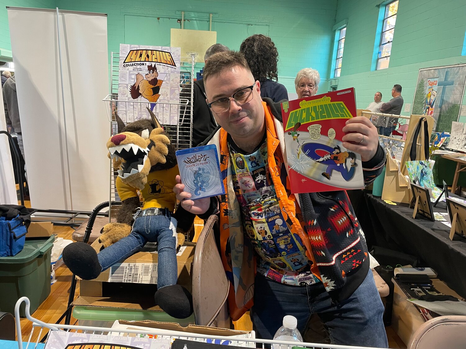 Rich Drezen was inspired by self-published comic artist Tom Travers to start his own comic series. He says that the feeling HurriCon gives him is second only to breathing.