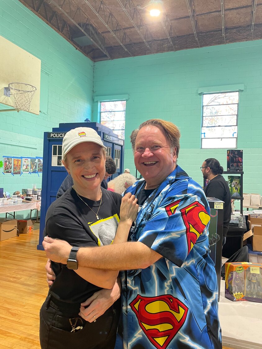 David Donovan, who has loved comics since he was a child, began HurriCon in 2018 as a fundraiser to repair Bethany Congregational Church’s floors, which were still damaged years after Hurricane Sandy. Donovan’s wife, Linda, says that community outreach continues to be HurriCon’s mission.