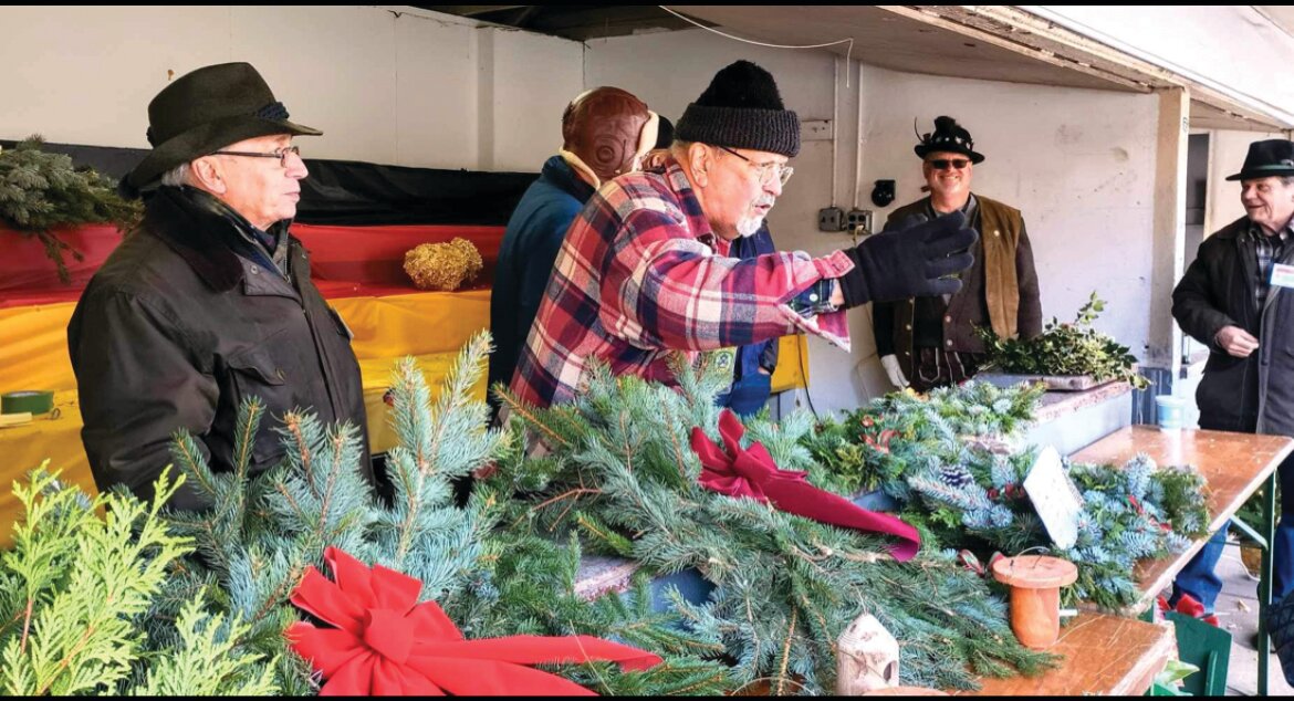 Community members who attended the annual Christkindl Markt at the Plattduetsche Park, Restaurant, Catering and Biergarten in Franklin Square last weekend were able to buy a wreath for the holiday season.