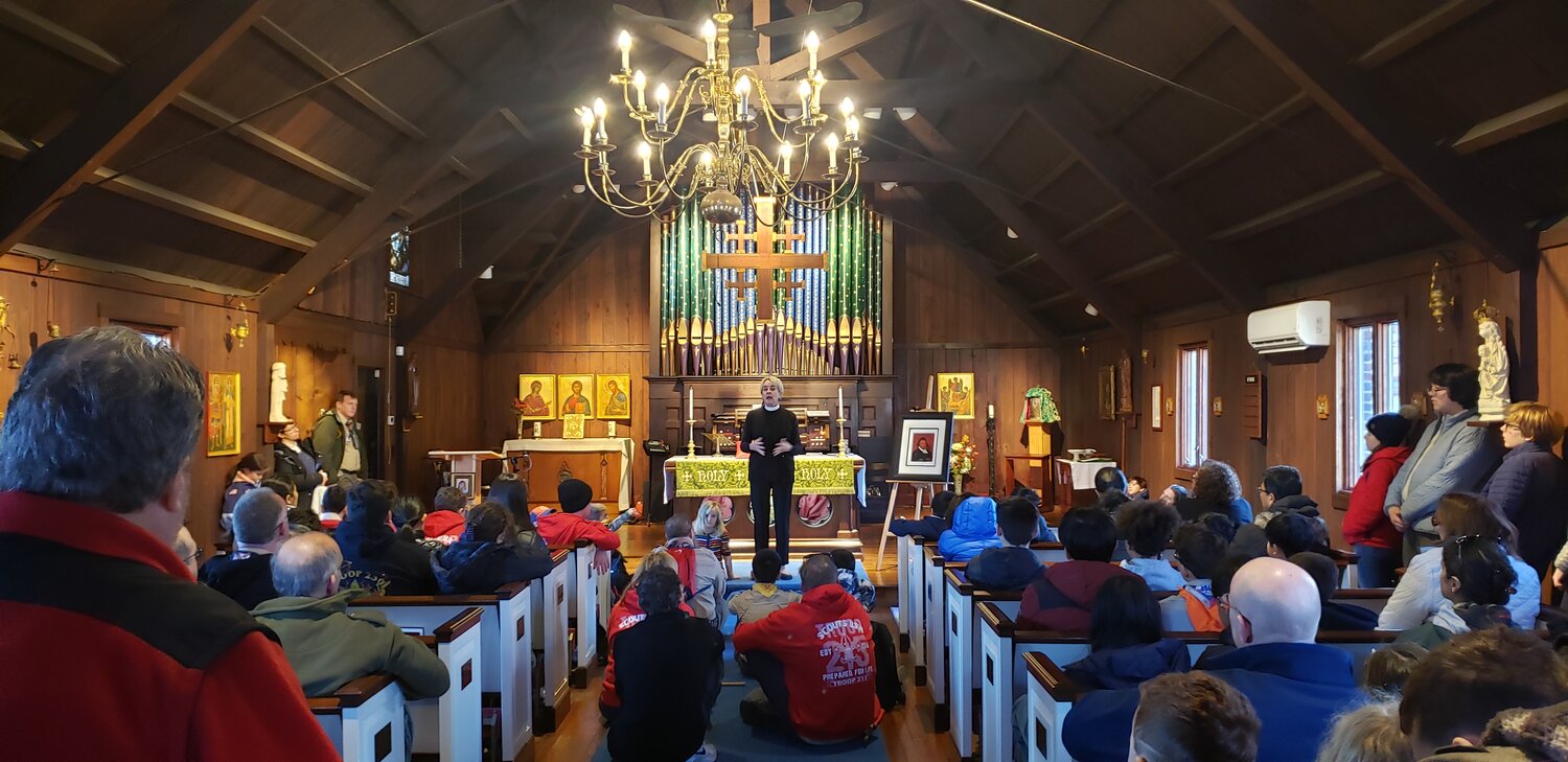 The scouts heard from all different houses of worship in Long Beach about the Ten Commandments.