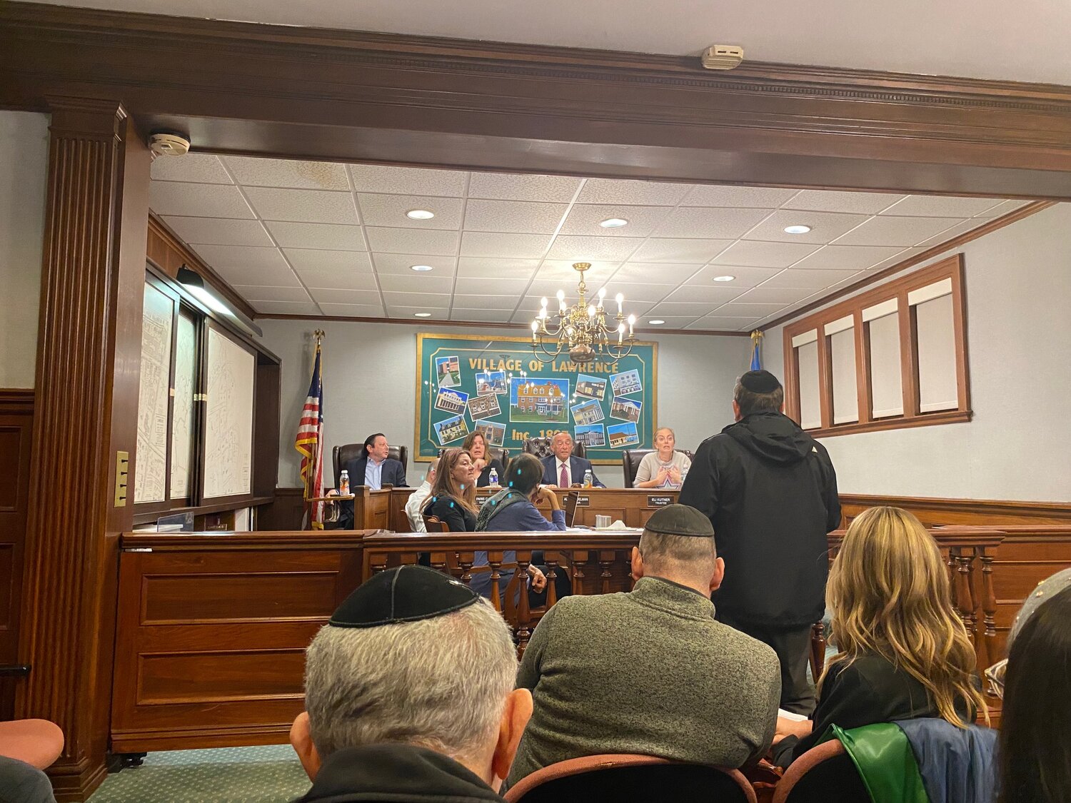 Lawrence resident Stuart Katz addressed the village board at the Nov. 9 meeting expressing dissatisfaction with the handling of the South Lord Avenue gate.