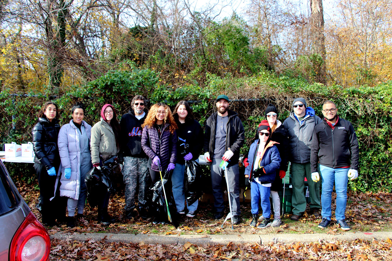 Volunteers gathered at the Freeport Brookside Preserve to collect litter in this annual event.