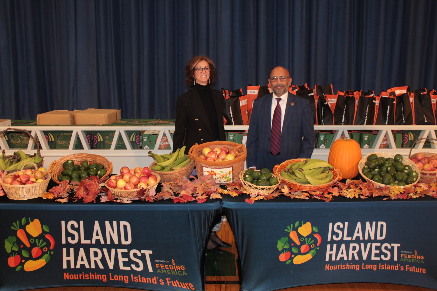 The collaborative efforts between Superintendent Kishore Kuncham of Freeport Public Schools and Randi Shubin Dresner, President and CEO of Island Harvest Food Bank are aimed at addressing childhood hunger and food insecurity.