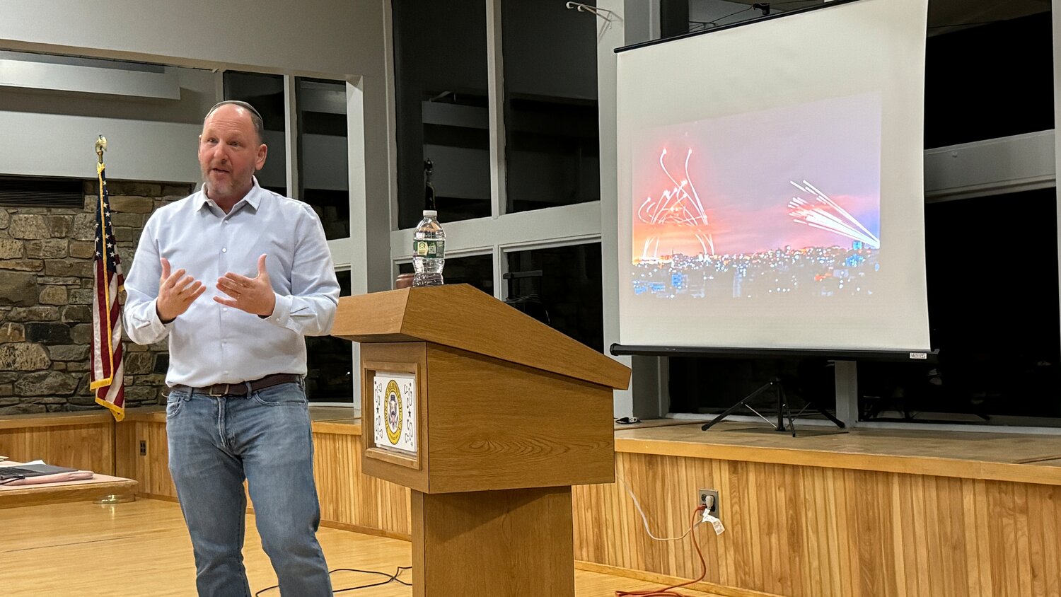 David Sussman, of David Sussman Israel Tours, gave an informative presentation during the Jan. 17 meeting of the South Merrick Community Civic Association. A resident of Israel for nearly two decades, he spoke about what it was like to experience the Oct. 7 attack by Hamas.