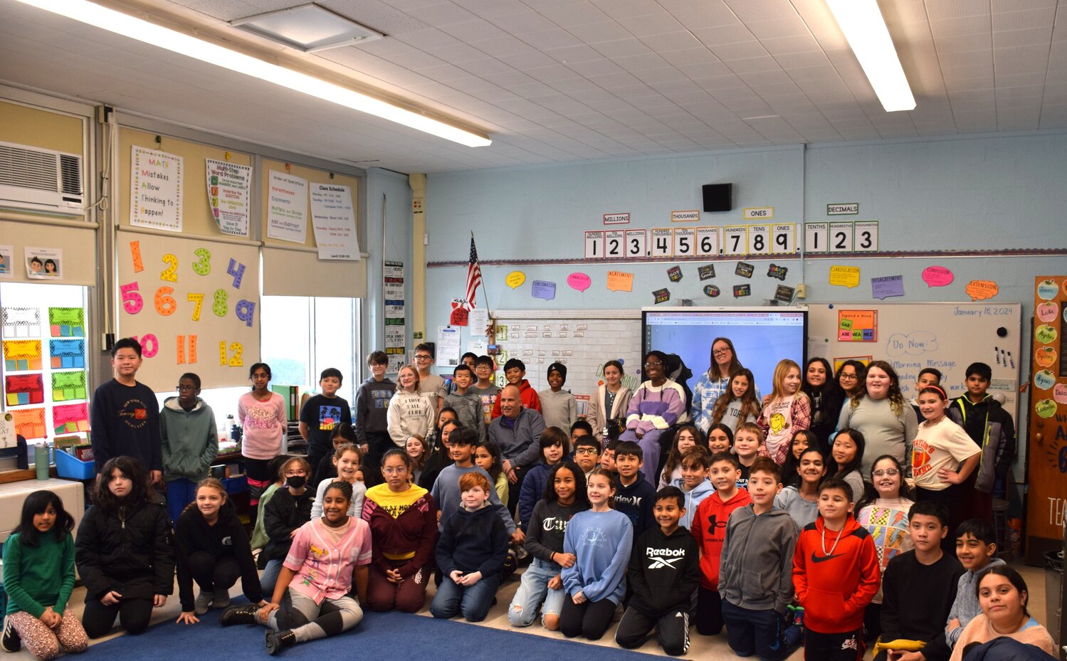 In recognition of Disability Awareness Day, the Viscardi Ambassadors from the Henry Viscardi School visited fifth graders at Bowling Green Elementary School on Jan. 18.