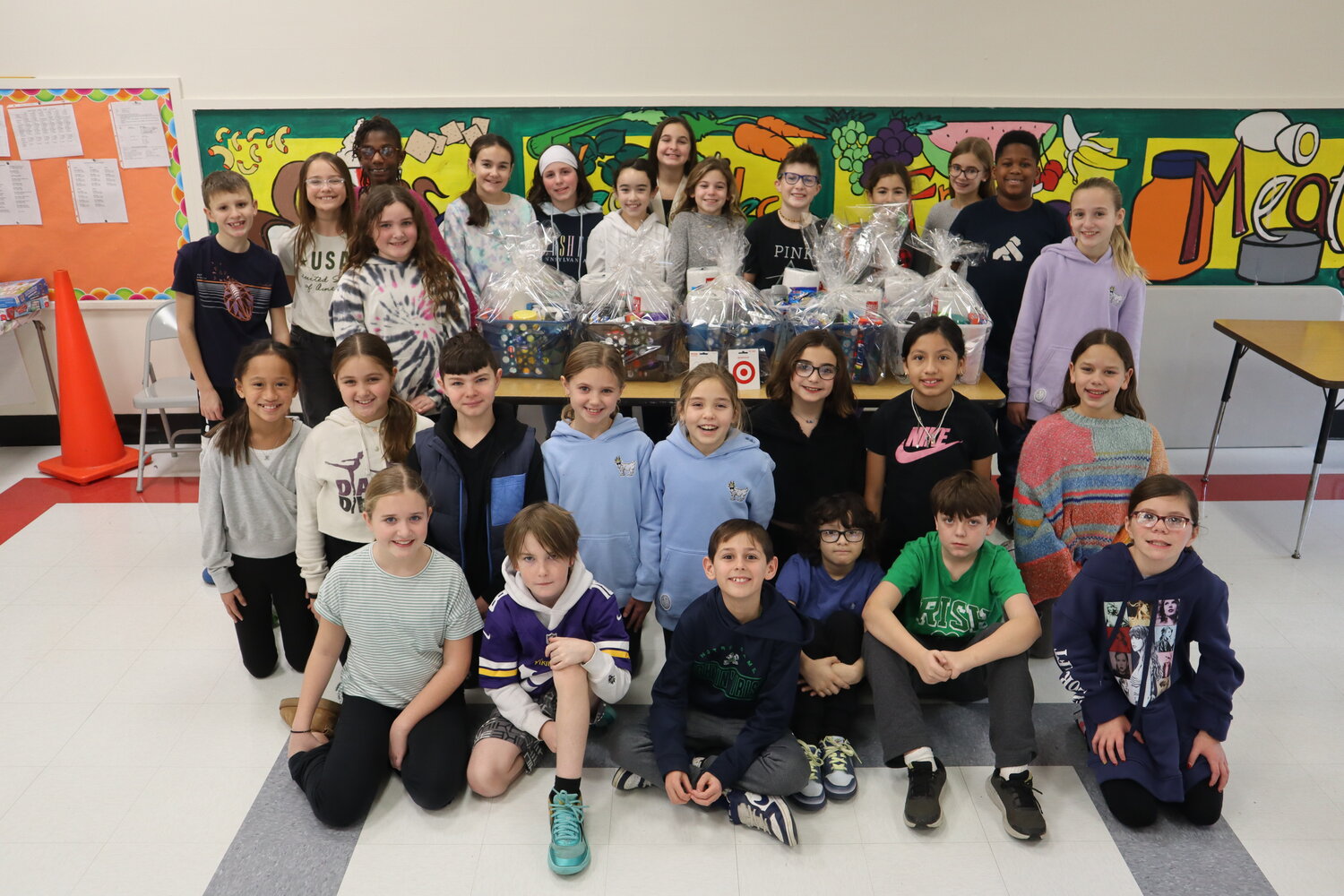 The West End Elementary School student council raised funds to purchase goods in support of the Ronald McDonald House of Long Island.
