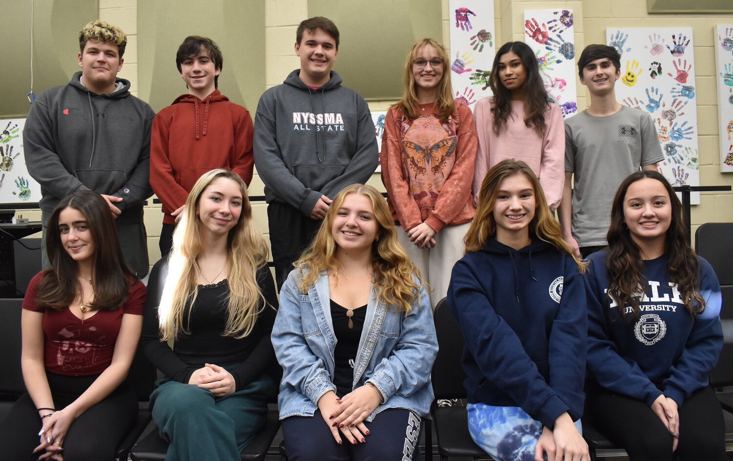 Seaford High School had 11 students from the chorus and band selected for this year’s All-County music festival hosted by the Nassau Music Educators Association.