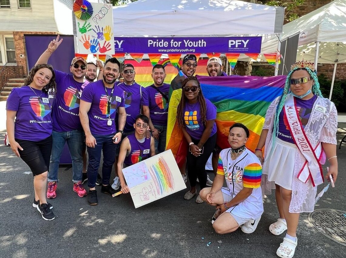 The Ruby Red Ball, hosted by PFY on Jan. 20, is one of many events held by the organization to support activities for the LGBTQ+ community such as rapid HIV and syphilis testing. Above, members of PFY at an event last summer.