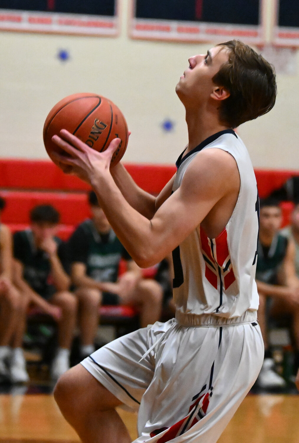 Matthew DeSena had 8 points last Saturday but South Side suffered its first conference defeat after 11 straight wins, falling 67-58 to Manhasset.