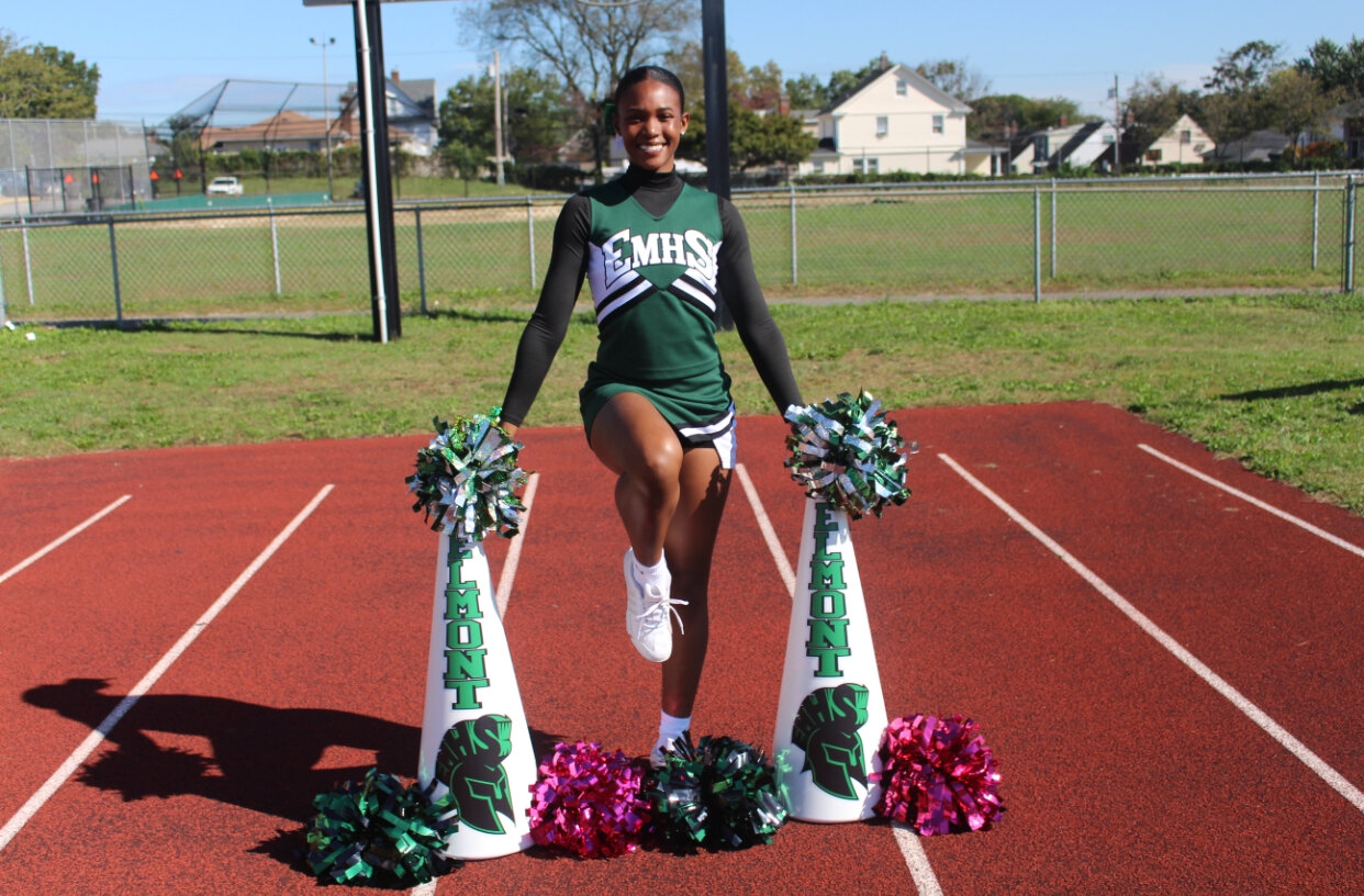 Tiffany Wong, 17, a senior at Elmont Memorial High School, is a captain of the cheerleading team. She will be honored at the Nassau BOCES Education Partners Awards Gala on May 7 for her community service in Elmont.