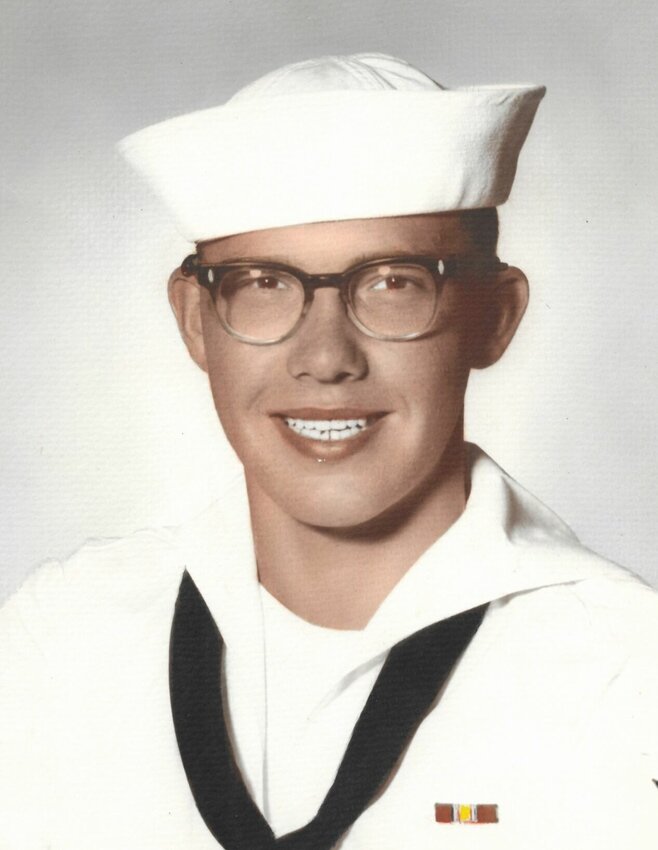 A photo of John L. Tieskotter in his younger days as he joined the Navy.


Contributed Photo by Connie Perryman