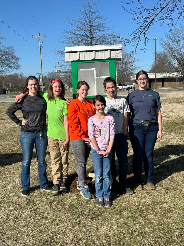 Pictured are the volunteer members of the Heartbeat of the Ozarks 4-H Club, who sponsored and constructed the blessing box. 


Contributed Photos