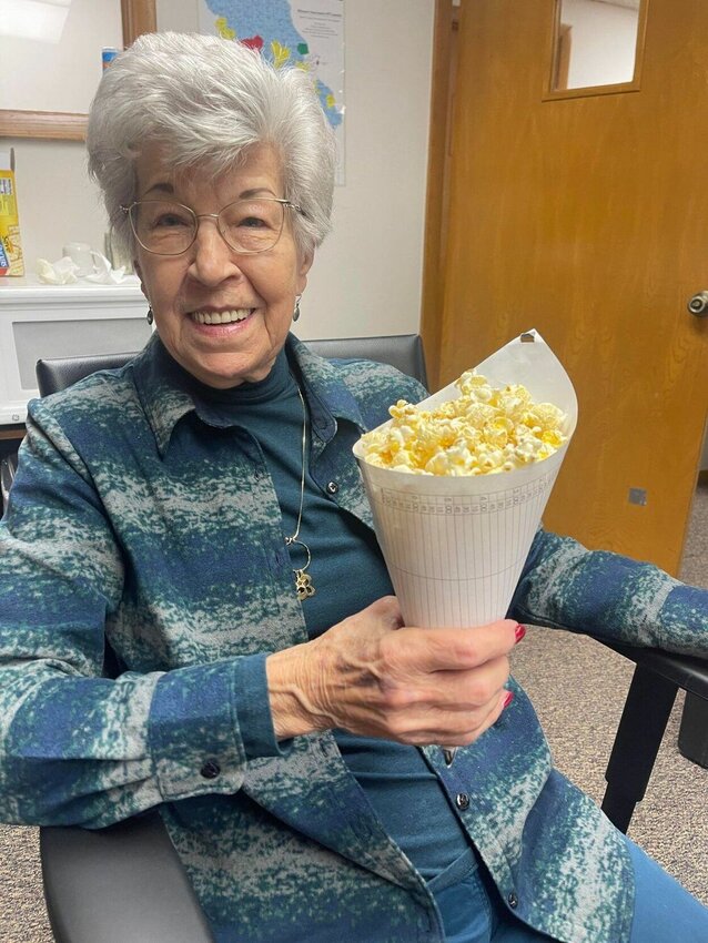 Former Associate Court Clerk Barbara Ehlers still pops popcorn for the second floor each Wednesday at the Webster County Courthouse.


Mail photo by Shelby Atkison