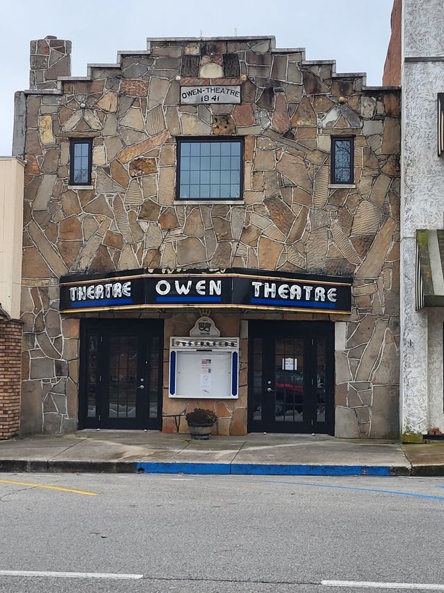 Thanks to the Webster Electric Roundup Grant, the brick-and-mortar restoration will be complete for the iconic downtown Owen Theater.   Mail Photo by John &quot;J.T.&quot; Jones