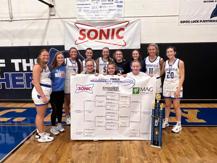 Congratulations to the LadyJays Varsity Basketball Team on winning the 5th annual Morrisville Tournament on 12/03.&nbsp;   Abby McBride, Quinn Aldridge and Lauren Luebbert were named All Tournament Team.&nbsp;   Additionally, Lauren Luebbert was named Outstanding Player of the Tournament/Most Valuable Player.   Contributed Photo by Julie Miller Manary&nbsp;