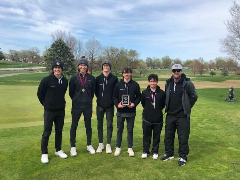 The L-R Wildcats are all smiles after earning third overall in the MSU relays.   Contributed Photo by Logan-Rogersville Golf.