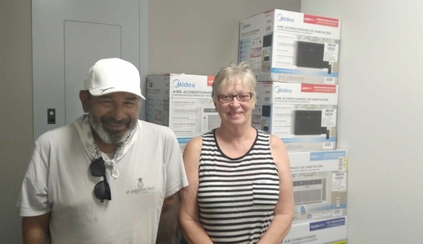 Estevan and Barbara Garcia recently utilized senior funds for an air conditioner and portable washer.&nbsp;