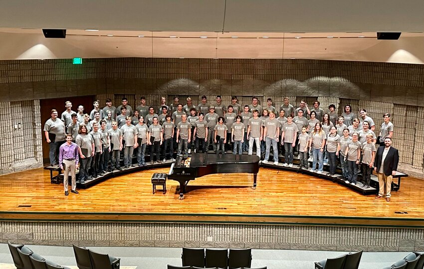 That day, 80 high school tenors and basses attended the day-long event, which ended with a performance open to the public.