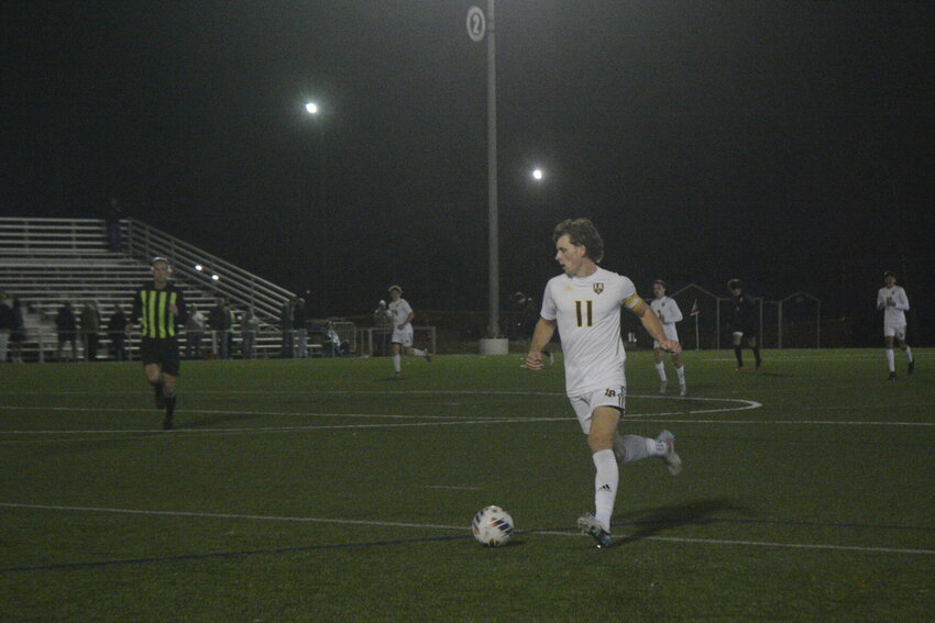 Brady Goodson stops Orchard Farm's goal attempt. Goodson has been the secret to Logan-Rogersville's strong defense this season. 


Mail photos by Ryder Berger 