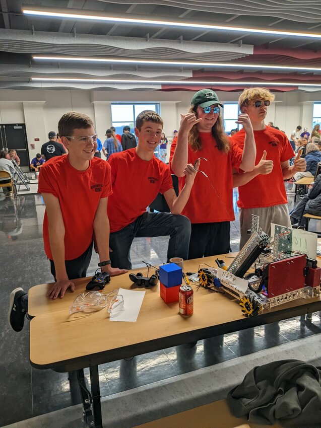 The Strafford Robotics Team is off to a great start to the season, currently 10-0, with the big tournament at Drury set in February.


(Left to Right) The 2023-2024 Strafford team consists of Tyler Fields, Cooper Matney, Blake Miller, Sean Gallagher, Kaiden Campbell, and Gabe Fronick.


Contributed Photo