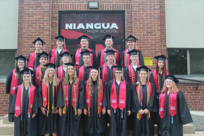 Niangua graduates of the Class of 2024.   Contributed Photo by&nbsp;Desiree Laskowski