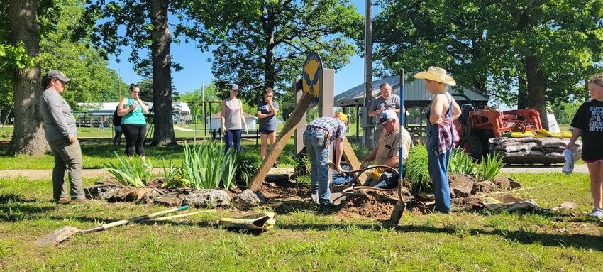 Students volunteered to beautify the Fordland City Park after planning the project throughout the 2023-2024 school year.&nbsp;   Contributed Photos
