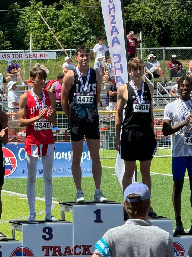 Pictured is State Champion triple jumper Brayden Hicks atop the podium.


Contributed Photos