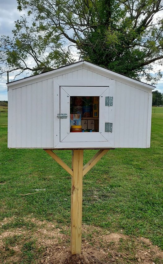 The new Blessing Box is the firt of its kind in Northview, and encourages community members to donate and take items as needed.


Contributed Photo