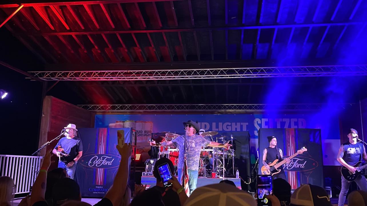 Colt Ford took the stage at Shady Gators at the Lake of the Ozarks earlier this month. Justin David, pictured left, is from Missouri and graduated from Marshfield High School.