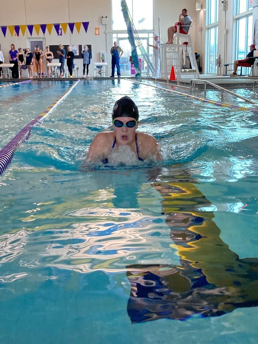 Mail photo- Bryna Norman returns to the girls swim team this year as a senior. “She is a breaststroker and great encourager for her team,” shared Girls Swim Coach Ann Leonard.