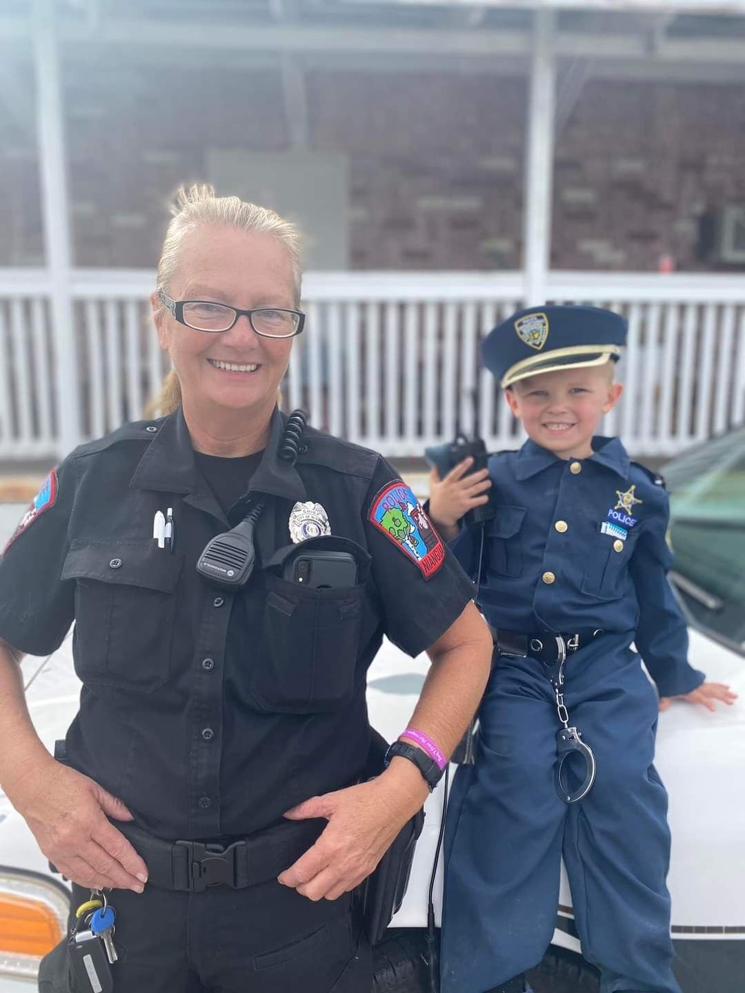 Officer Jo with Officer in Training Crandall.