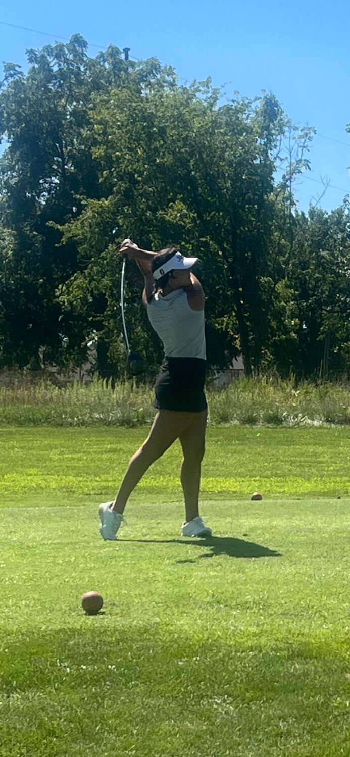 DeLainey Hedger tees off.


Contributed photo 