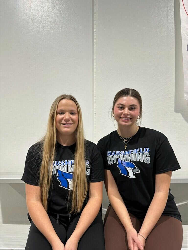 Sofia Harris and Kennedy Raney are Hartville Eagles who will be competing in swim as Bluejays. 


Mail photo by Ryder Berger 