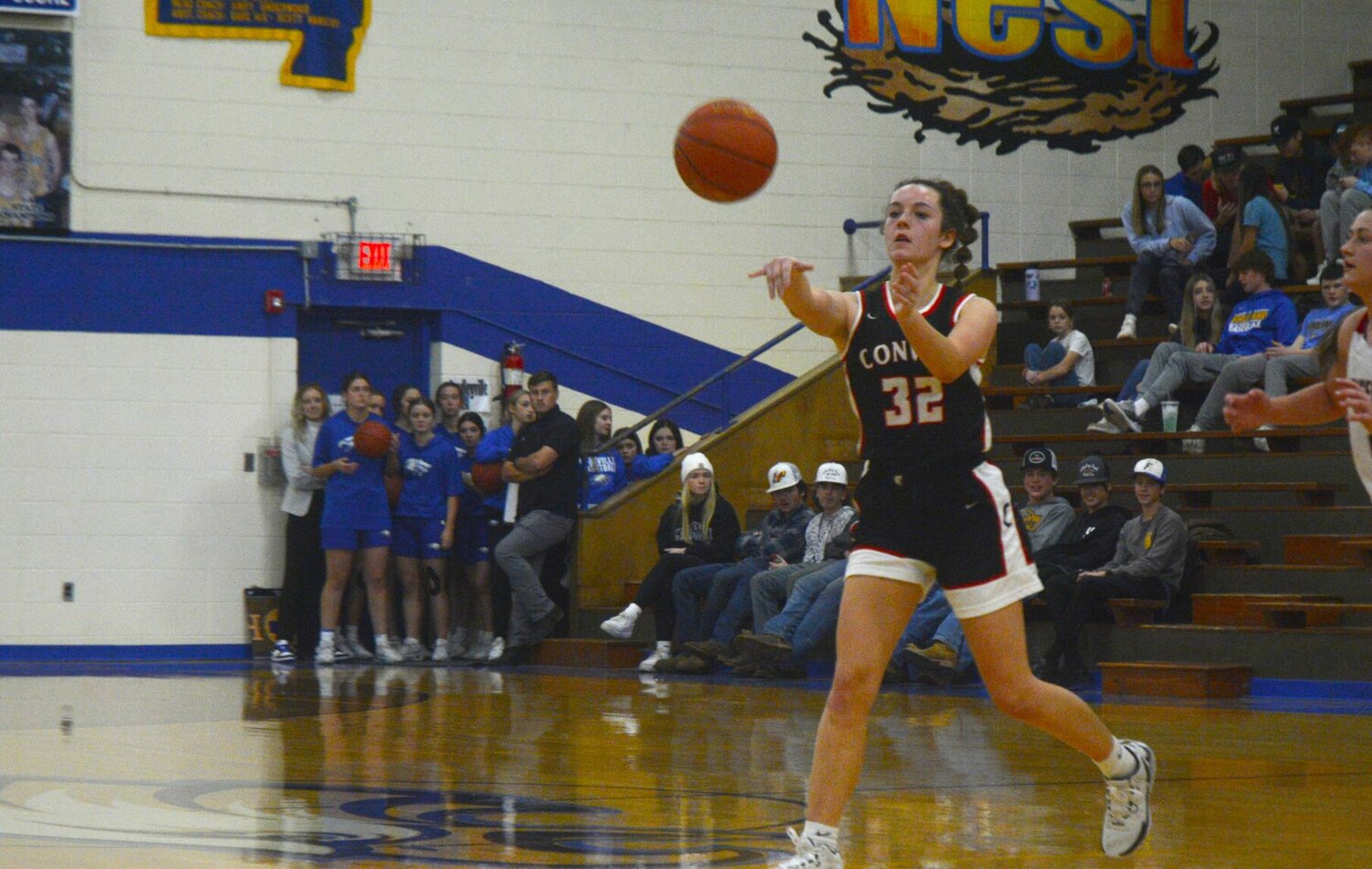 Lauren Wissbaum, senior, passes it up the court in transition at the Fordland Tournament's consolation game on Friday, Dec. 1 against Greenwood.


Mail photo by Ryder Berger 