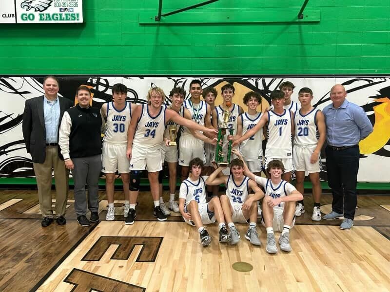 The Marshfield Bluejays took first place at the Pierce City Invitational on Saturday, Dec. 2 after annihilating the tournament's host 52-25.


Contributed photo 