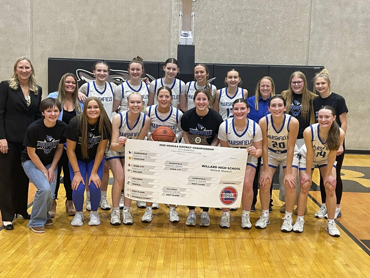 Pictured are the Lady Jays after becoming District Champions, moving them to quarterfinals where they faced Jefferson City Helias.


Mail File Photo