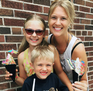 TMC Publications CO is a small, family-run business. Here is owner Tesha M. Christensen with her two kiddos.
