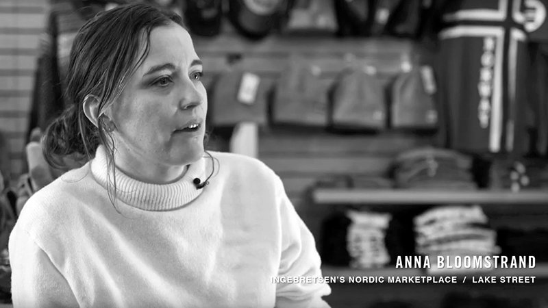 Anna Bloomstrand of Ingebretsen's talks about their business in the mini-documentary. (Photo submitted)