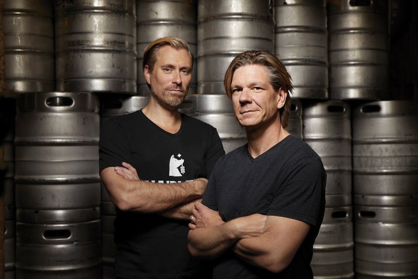 Jeff Hollander and Paul Pirner own Hairless Dog Brewing Company.