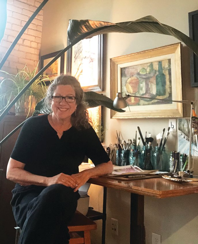 Watercolor painter Barb Morrison is opening her studio in Millworks Lofts during this year's LoLa Art Crawl Sept. 17-18. (Photo submitted)