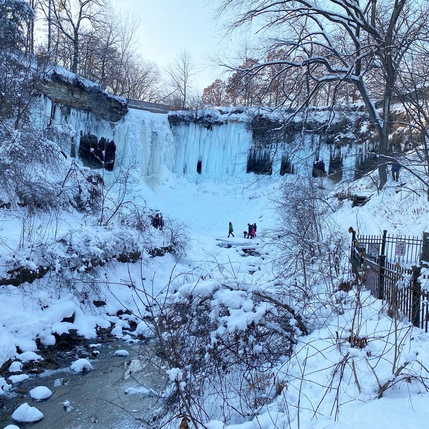 While the mighty gush of Minnehaha Falls usually fills the park with a constant roar, the drought of 2022 saw a complete standstill to the water flow through the creek. Similar but less severe droughts stopped the creek flow in 2000, 2009, 2012 and 2021. What does this year hold for the waterfall and winding creek?