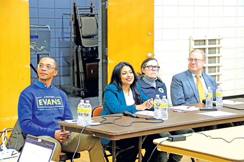 Candidates for the Ward 12 seat include (left to right) Jerome Evans, Aurin Chowdhury, Nancy Ford and Luther Ranheim.